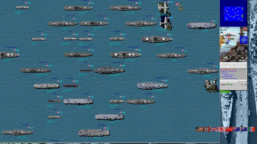 Скриншот 8 к игре Battleships and Carriers - WW2 Battleship Game