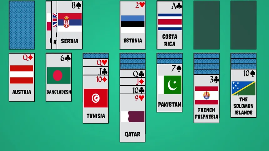 Скриншот 4 к игре Solitaire: Learn the Flags!