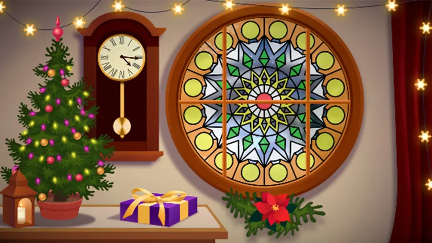 Скриншот 2 к игре Glass Painting: Winter Art
