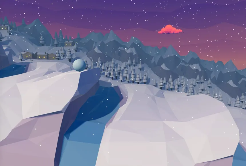 Скриншот 1 к игре Snowballed: Crazy Downhill
