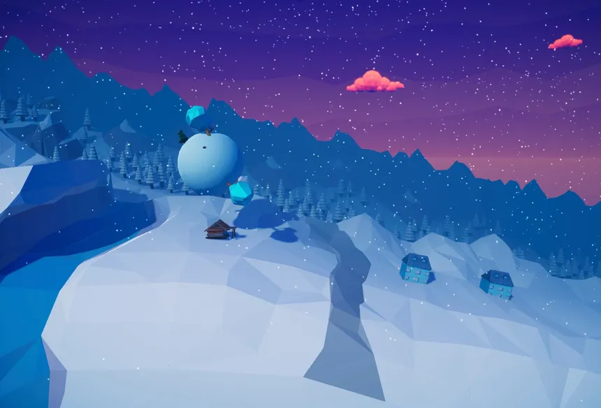 Скриншот 2 к игре Snowballed: Crazy Downhill