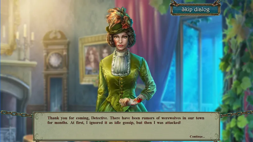 Скриншот 1 к игре Shadow Wolf Mysteries: Under the Crimson Moon Collector's Edition