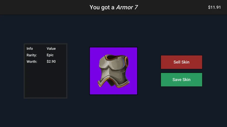 Скриншот 1 к игре Case Simulator Weapons and Armors
