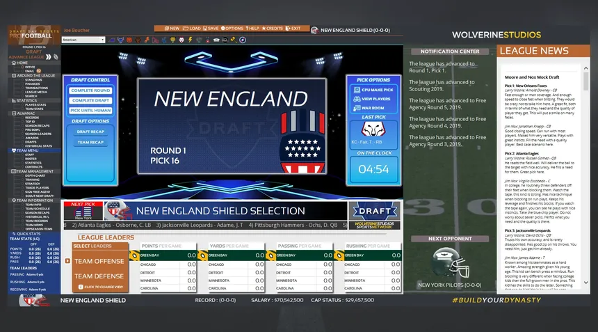 Скриншот 3 к игре Draft Day Sports: Pro Football 2019