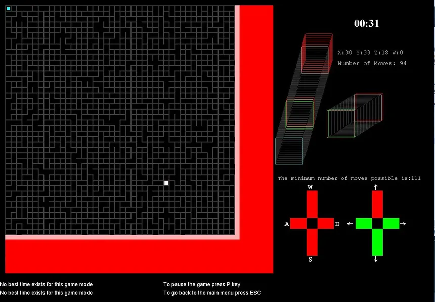 Скриншот 1 к игре Maze 4D