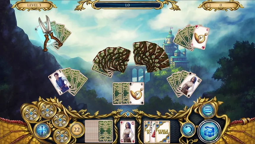 Скриншот 1 к игре Solitaire. Dragon Light