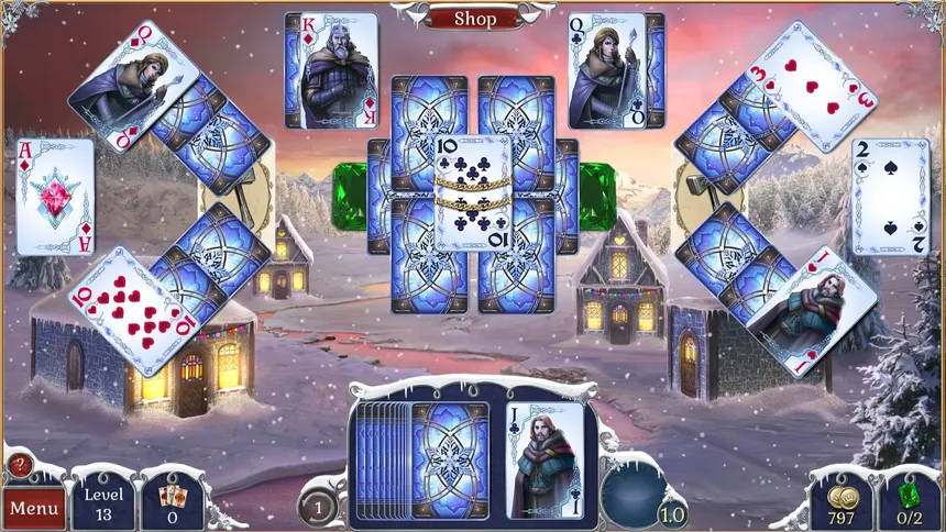 Скриншот 1 к игре Jewel Match Solitaire Winterscapes