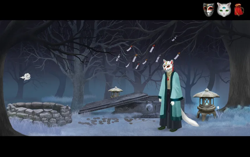 Скриншот 1 к игре Cat and Ghostly Road