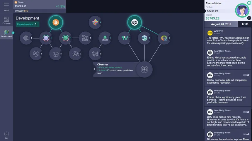 Скриншот 3 к игре Cryptofall: Investor simulator