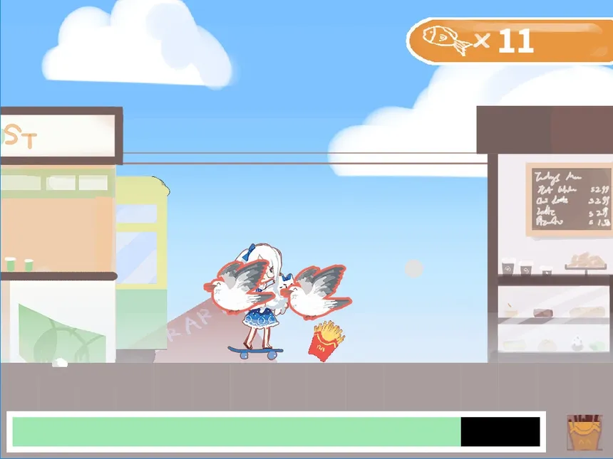 Скриншот 3 к игре 持猫少女凯蒂/Kaidi, armed with a cat