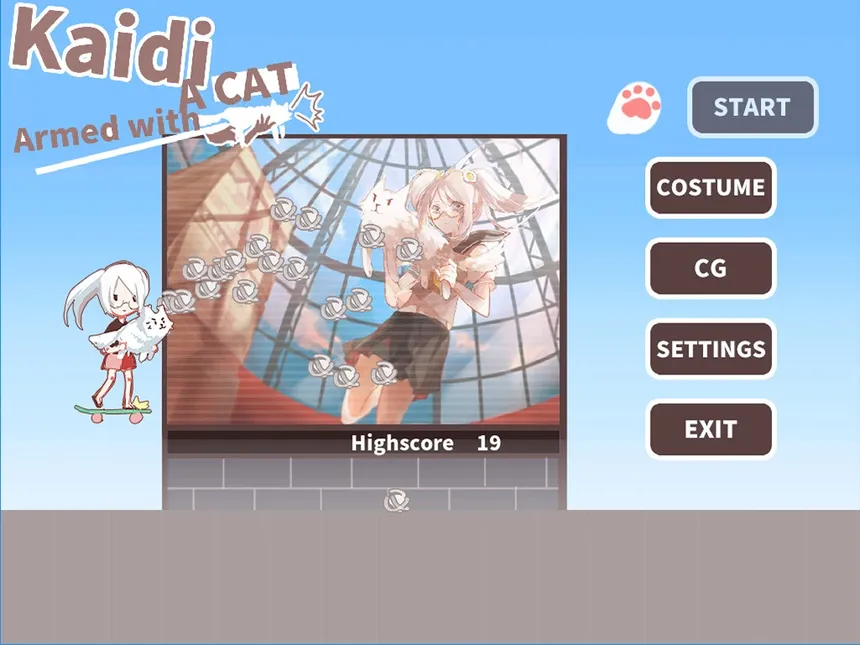 Скриншот 5 к игре 持猫少女凯蒂/Kaidi, armed with a cat
