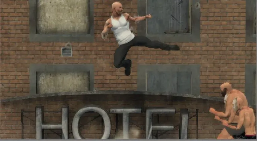 Скриншот 3 к игре Vip Em Up - The action movies stars beat em up Ep.0 ( beta )