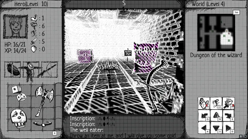 Скриншот 3 к игре Drawngeon: Dungeons of Ink and Paper
