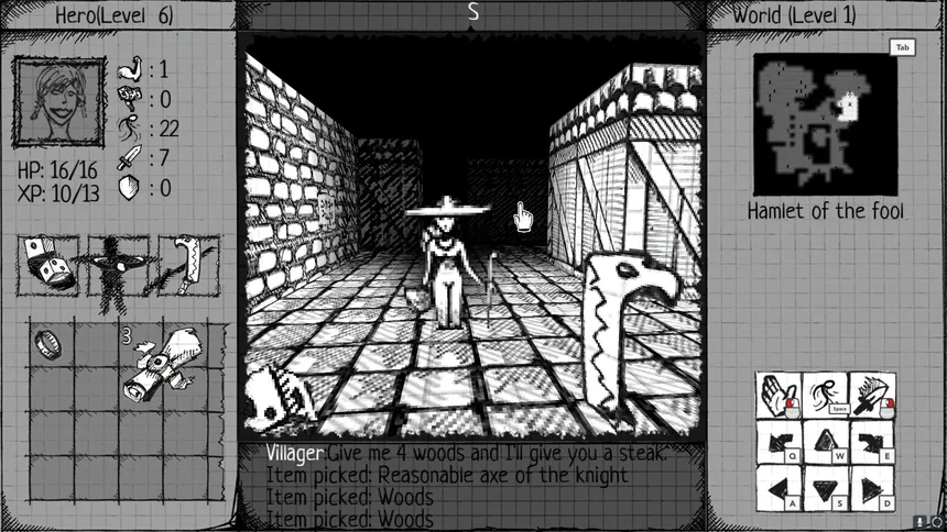 Скриншот 4 к игре Drawngeon: Dungeons of Ink and Paper