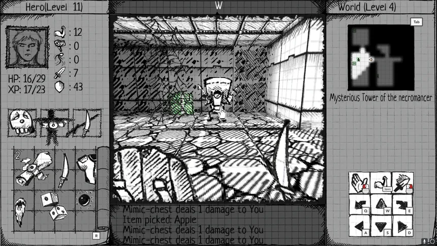 Скриншот 7 к игре Drawngeon: Dungeons of Ink and Paper