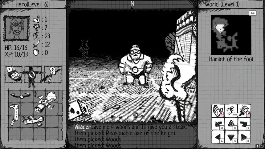 Скриншот 8 к игре Drawngeon: Dungeons of Ink and Paper