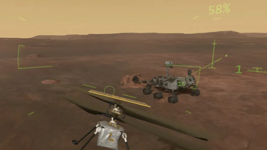 Скриншот 1 к игре Mars Flight VR