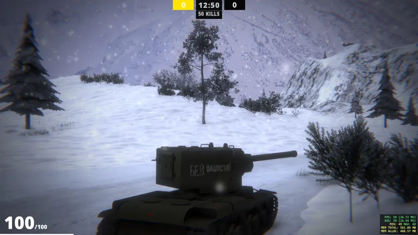 Скриншот 1 к игре Aussie Battler Tanks