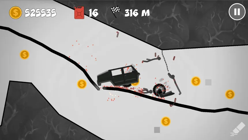 Скриншот 5 к игре Stickman Racer Road Draw 2