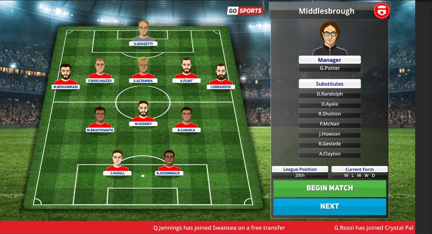 Скриншот 5 к игре Club Soccer Director PRO 2020
