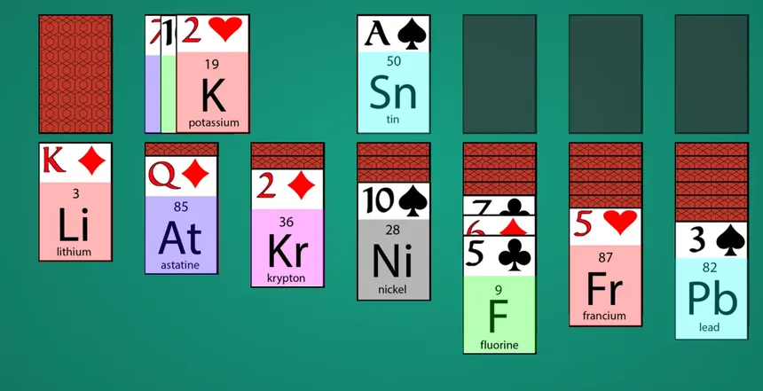 Скриншот 2 к игре Solitaire: Learn Chemistry
