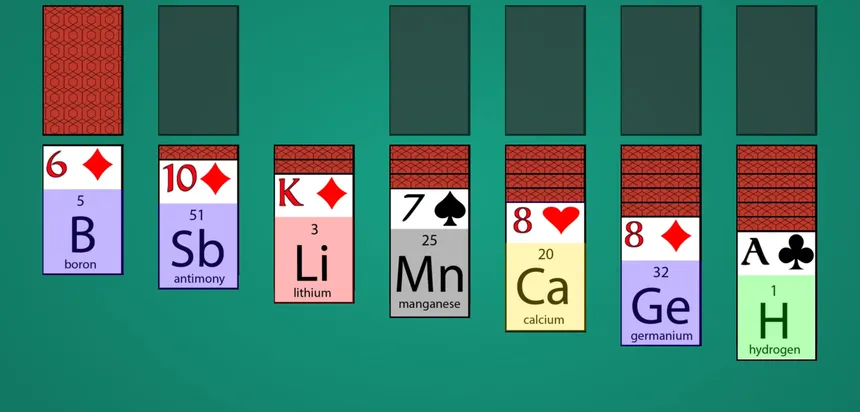 Скриншот 3 к игре Solitaire: Learn Chemistry