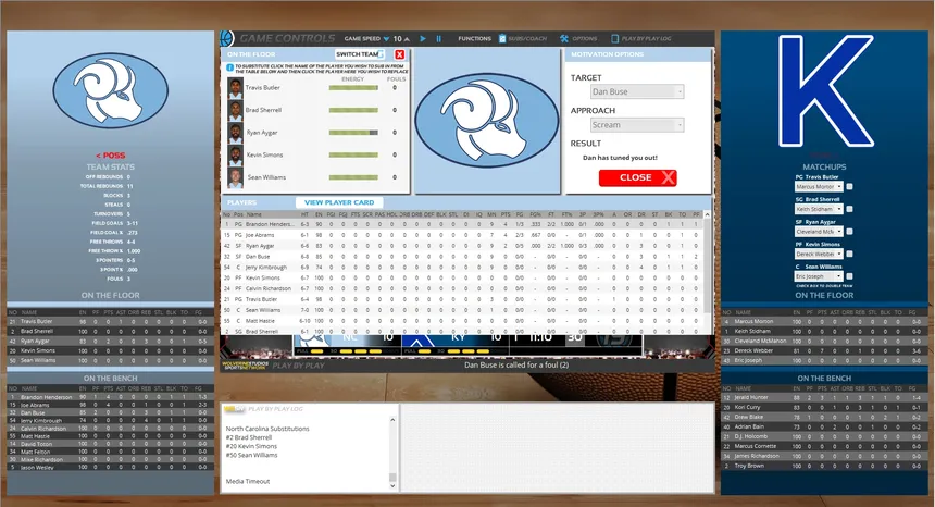 Скриншот 3 к игре Draft Day Sports: College Basketball 2019