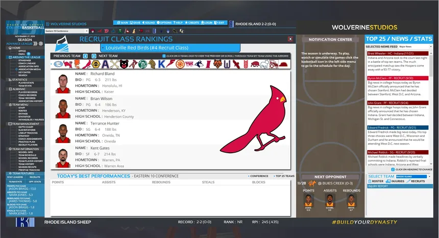 Скриншот 7 к игре Draft Day Sports: College Basketball 2019