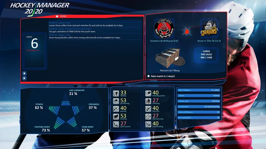 Скриншот 3 к игре Hockey Manager 20|20