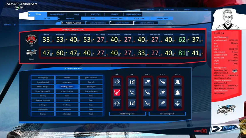 Скриншот 5 к игре Hockey Manager 20|20