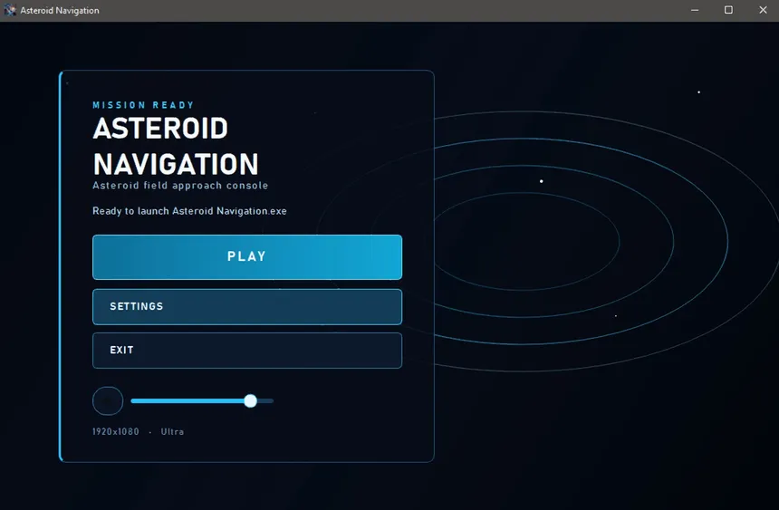 Скриншот 1 к игре Asteroid Navigation