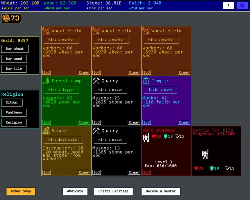 Скриншот 1 к игре Territory Idle