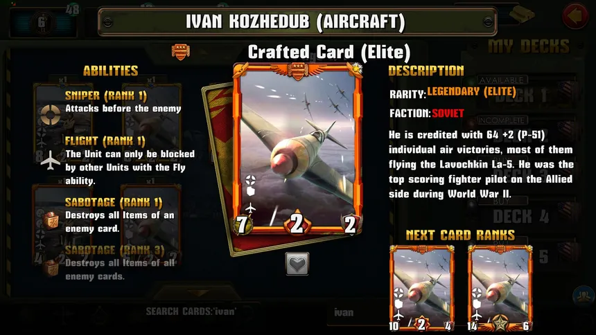 Скриншот 12 к игре WWII TCG - World War 2: The Card Game