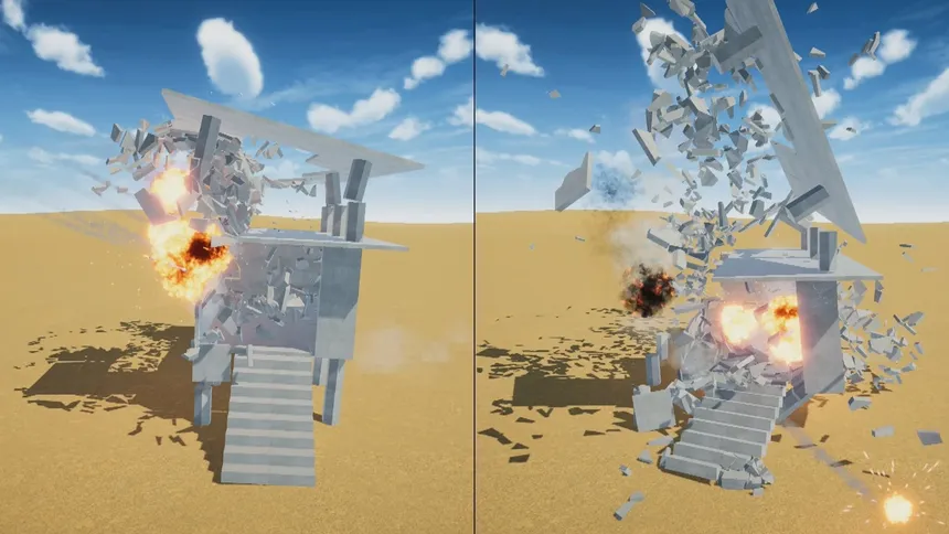 Скриншот 1 к игре Destructive Physics - Destruction Simulator