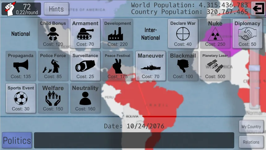 Скриншот 2 к игре World Peace Simulator 2019