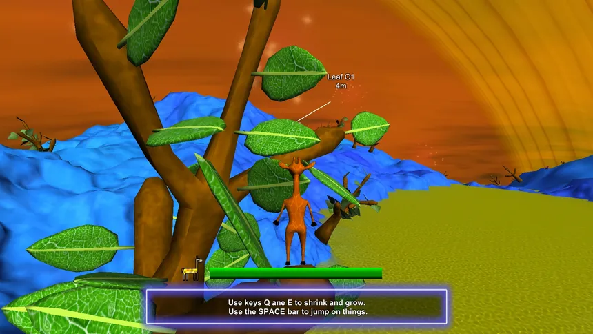 Скриншот 2 к игре The Amazing Shrinking Giraffe