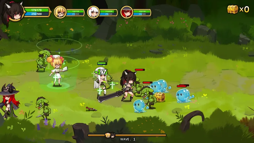Скриншот 2 к игре Treasure chest Corps-結界を維持するため、魔物を退治した
