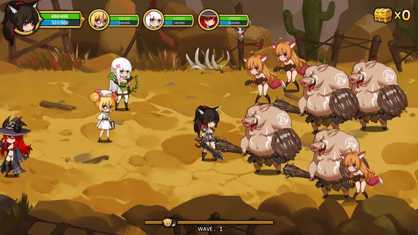 Скриншот 6 к игре Treasure chest Corps-結界を維持するため、魔物を退治した