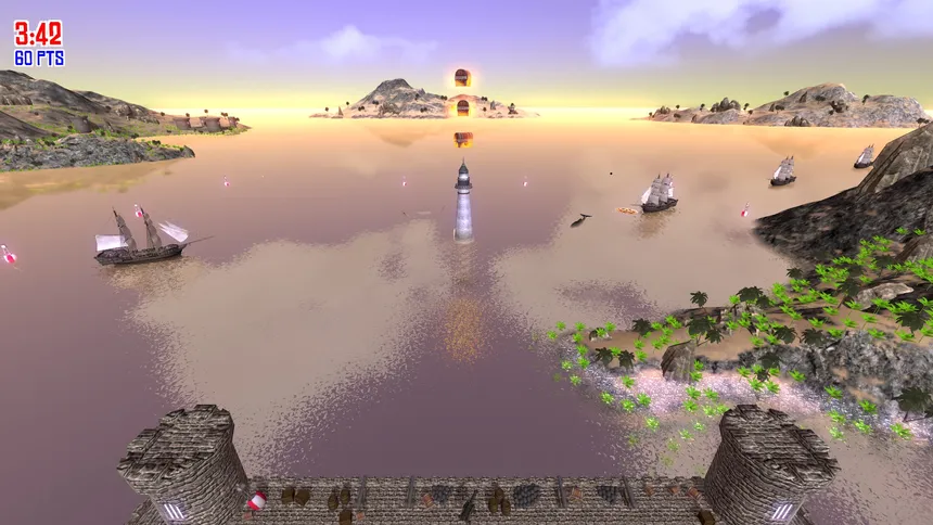 Скриншот 1 к игре Pirate Cannons AHOY!