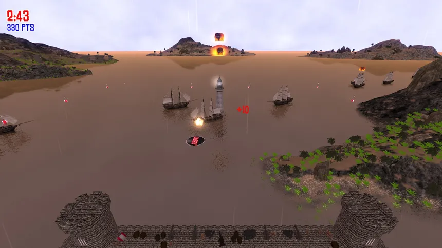 Скриншот 3 к игре Pirate Cannons AHOY!