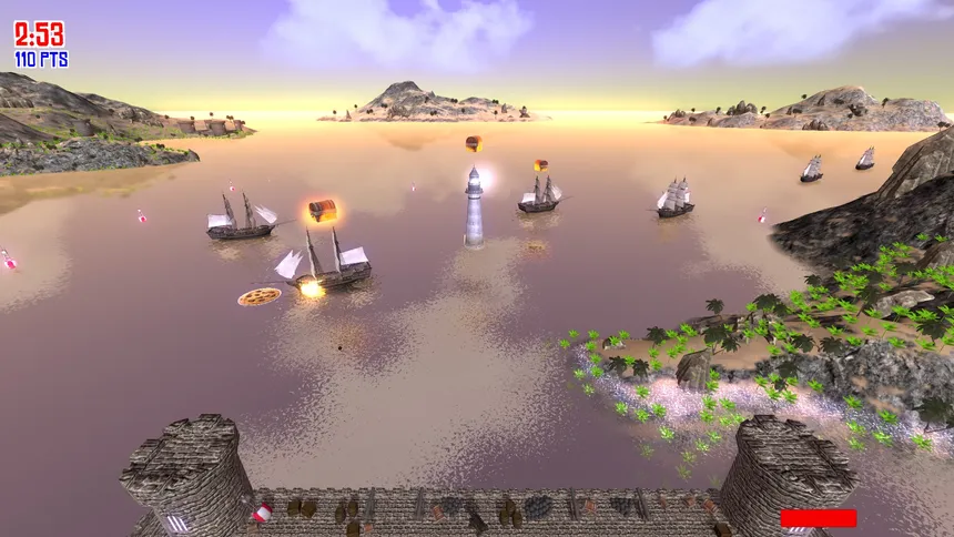 Скриншот 4 к игре Pirate Cannons AHOY!