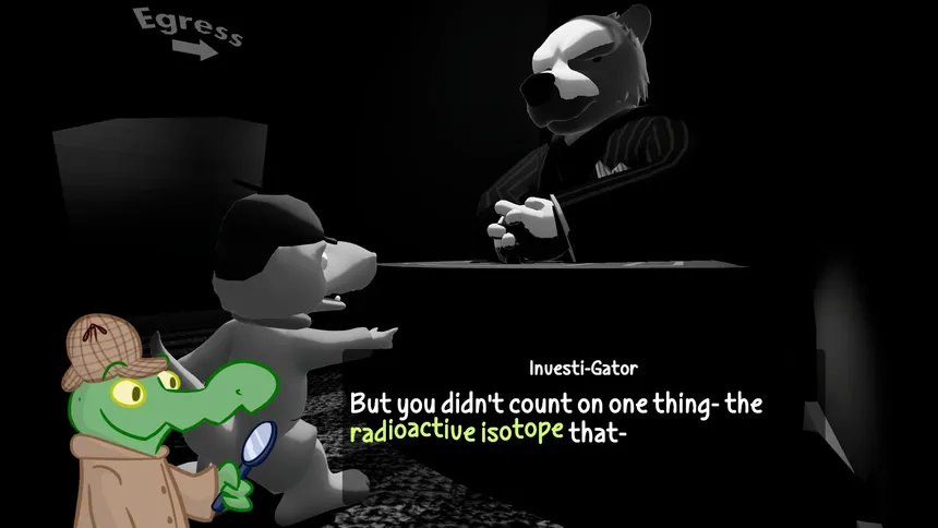 Скриншот 2 к игре Investi-Gator: The Case of the Big Crime