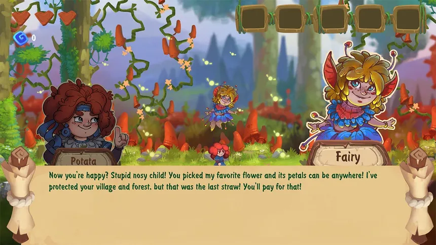 Скриншот 4 к игре Potata: fairy flower