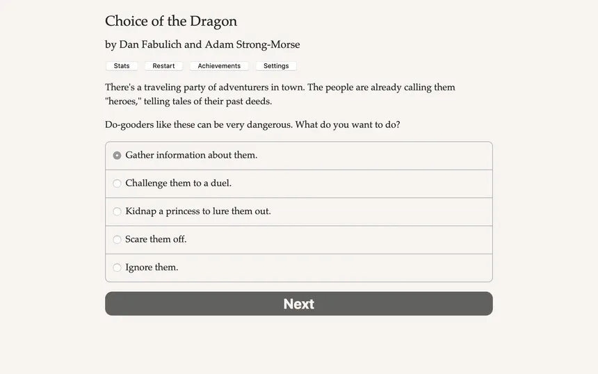 Скриншот 4 к игре Choice of the Dragon