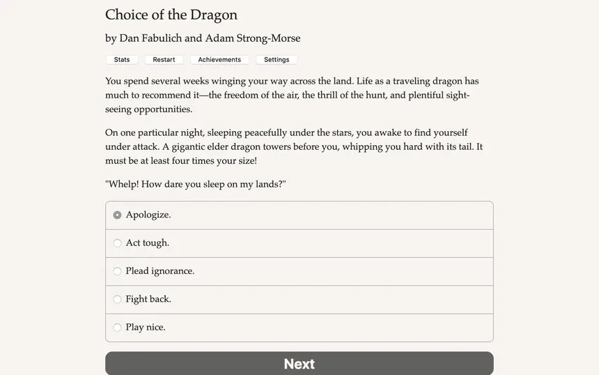 Скриншот 5 к игре Choice of the Dragon