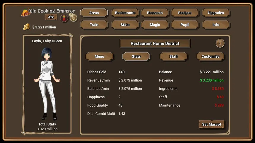 Скриншот 6 к игре Idle Cooking Emperor