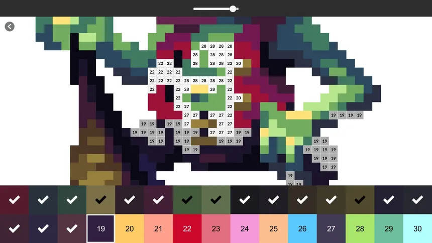 Скриншот 2 к игре Pixel Art Monster - Color by Number