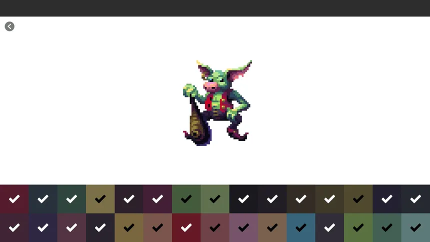 Скриншот 4 к игре Pixel Art Monster - Color by Number