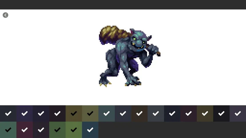 Скриншот 8 к игре Pixel Art Monster - Color by Number