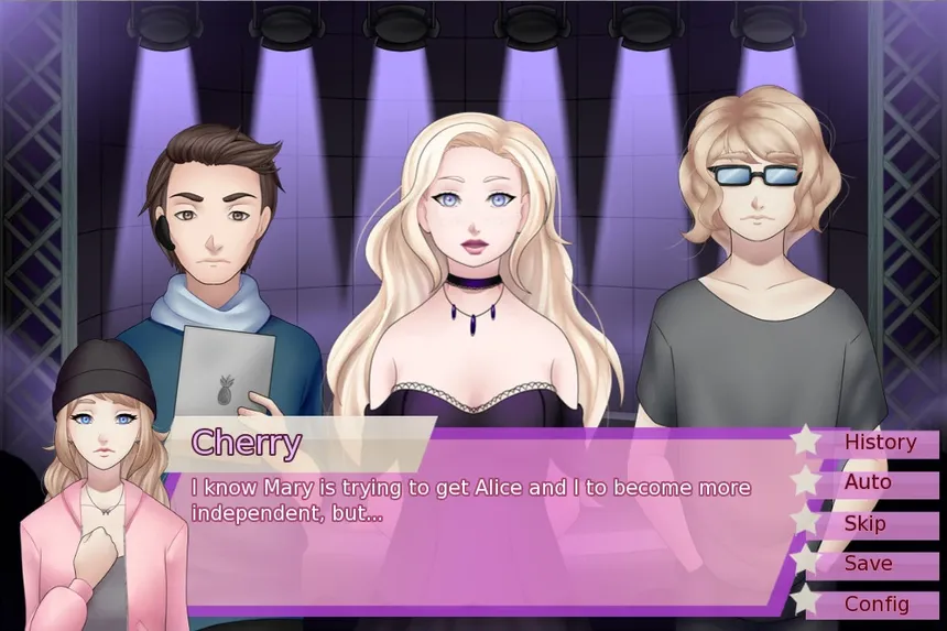 Скриншот 3 к игре Alice in Stardom - A Free Idol Visual Novel